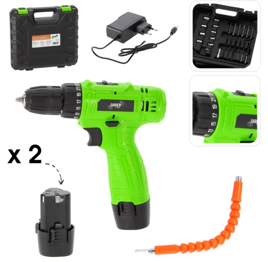 Akumulatorski vrtalnik in vijačnik 12 V 500 W