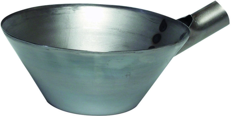 Jeklena zidarska zajemalka s tulejem 235 mm