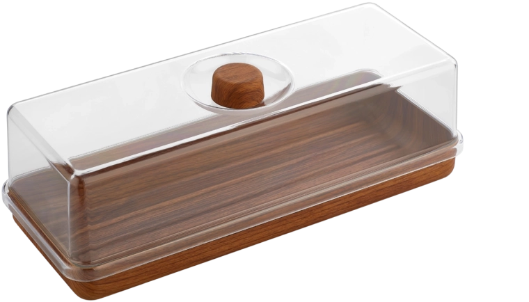 Pravokotna posoda za kolače in kruh 16 × 39 × 13 cm