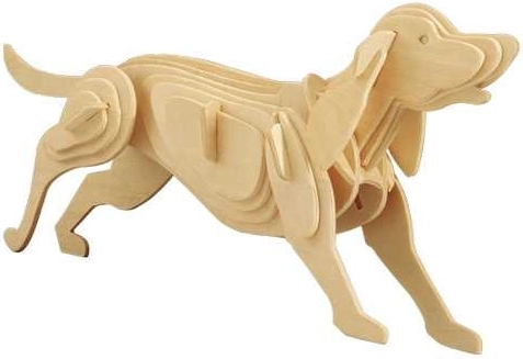 Woodcraft lesene 3D puzzle pes