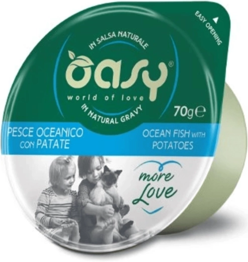 Oasy More Love oceanska riba s krompirjem 70 g lonček
