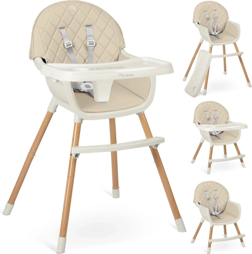 Jedilni stolček NUKIDO Lilo bež