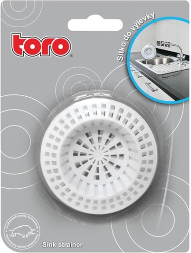 Plastično cedilo za odtok TORO, komplet 2 kosa, premer 7 cm