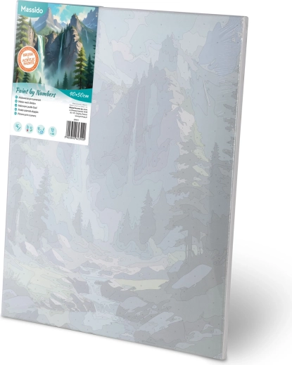 Platno pripravljeno za slikanje na lesenem okvirju