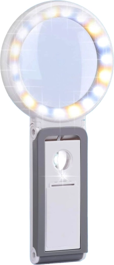 LED povečevalno steklo za branje s stojalom 10×/30×