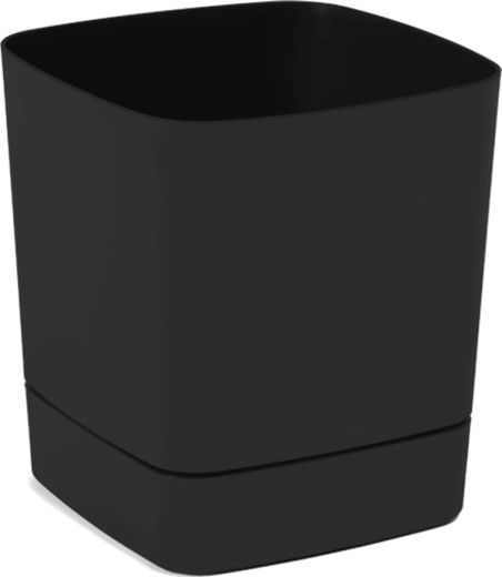 Sadilni lonec s podstavkom Clima 16 × 16 cm, črn, mat