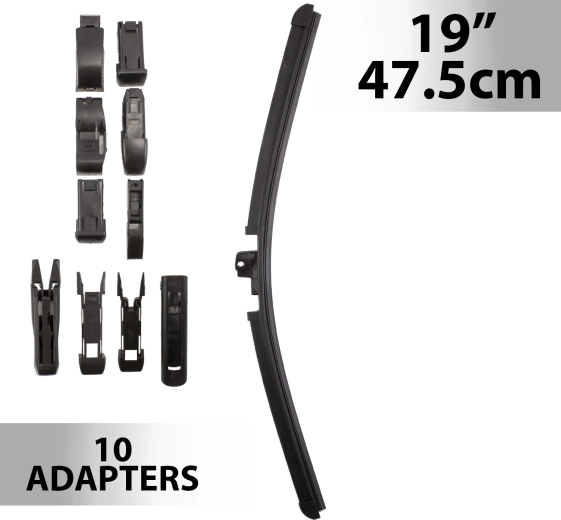 Brisalec Carguard 19 palcev / 47,5 cm z 10 adapterji