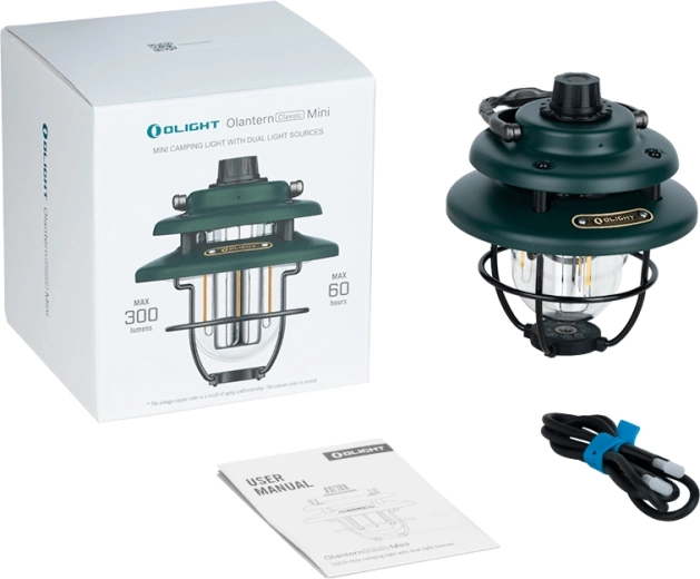 Olight Olantern Classic Mini prenosna kamp svetilka Forest Green, polnilna
