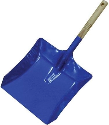 Lopatica za smeti z lesenim ročajem