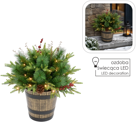Full evergreen arrangement