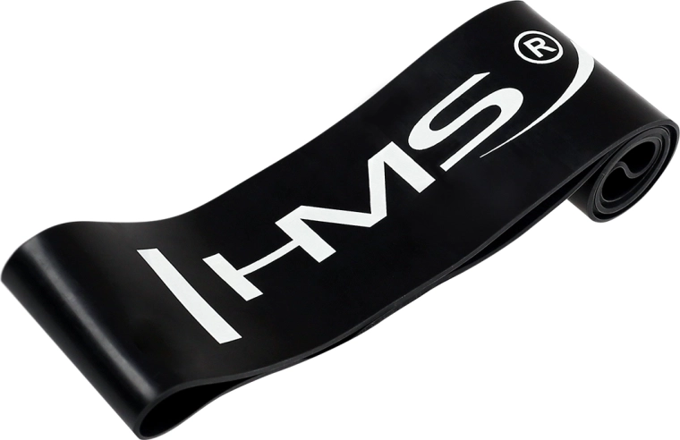 Fitnes elastika HMS GU04 črna – uporovna zanka 18–25 kg