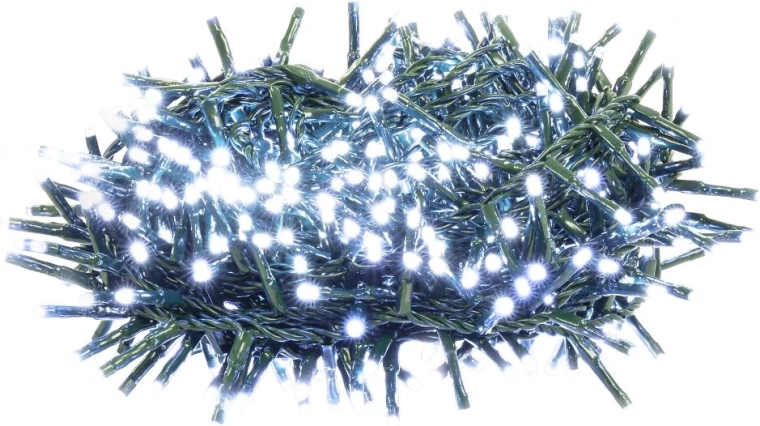 Retlux Christmas LED Icicle Light Chain, 600 LEDs, Cool White