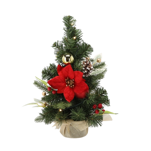 Elegantni rdeče‑zlati okraski