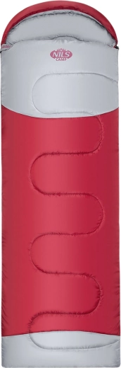 Podaljšana odejna spalna vreča NILS Camp bordo/siva