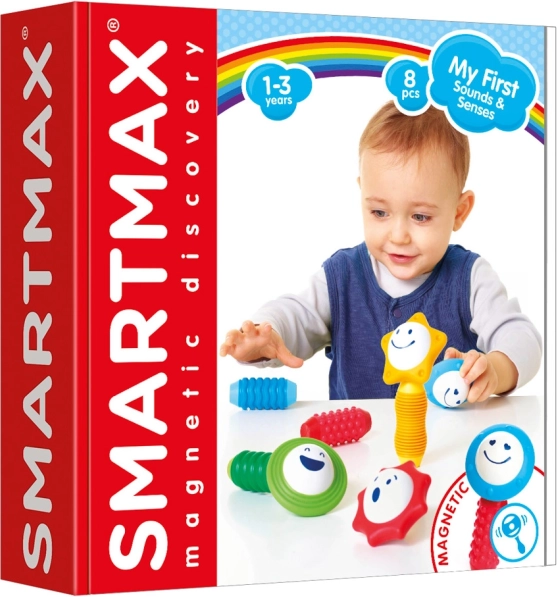 SmartMax magnetna sestavljanka za razvoj čutov - 8 delov