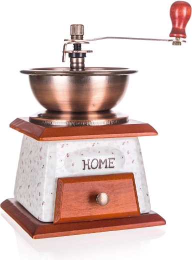 Ročni mlinček za kavo HOME iz keramike in kovine