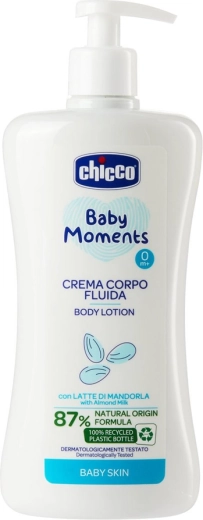Chicco Baby Moments mleko za telo s sladkimi mandlji 500 ml
