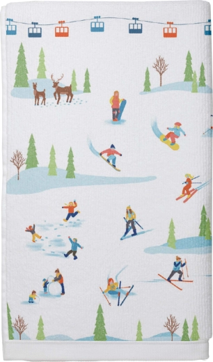 Skiers tea towel 38 × 63 cm - 1 piece