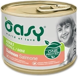 Pašteta za pse Oasy One Protein Adult Small/Mini losos 200 g