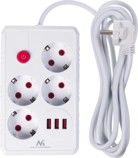 4 vtičnice + 3× USB na enem mestu
