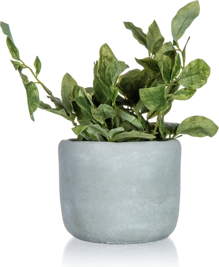 Umetna zelena rastlina v betonskem lončku 20 cm GREENERY