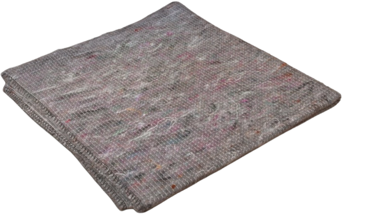 Siva bombažna talna krpa 60 × 50 cm