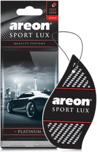 Areon Sport Lux Platinum viseči papirnati osvežilec zraka, črn