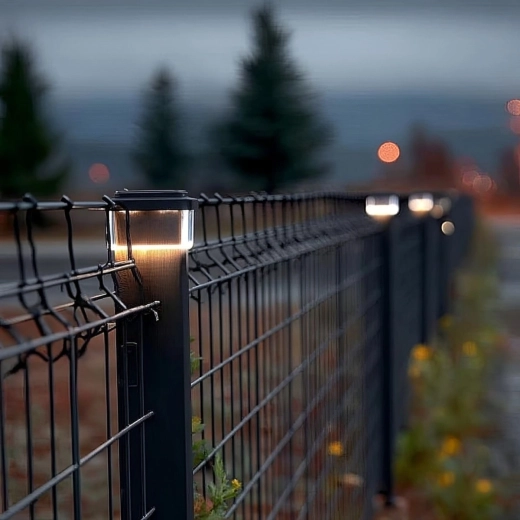 Elegantna osvetlitev ograje in poti