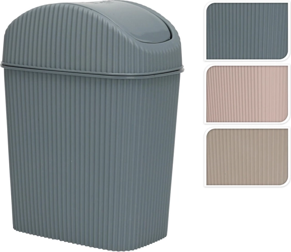 Plastični nihajni koš za smeti 2,5 l, pravokoten