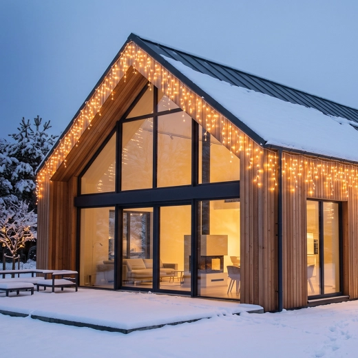 Solight LED Christmas Icicle Garland, 400 LEDs, 20 m, Warm White