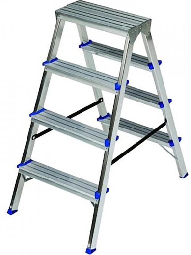 Dvostranske aluminijaste stopnice 4 stopnje ELKOP
