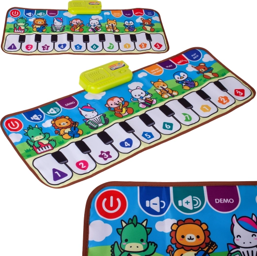 Glasbena podloga klavir z živalmi 79 × 31 cm