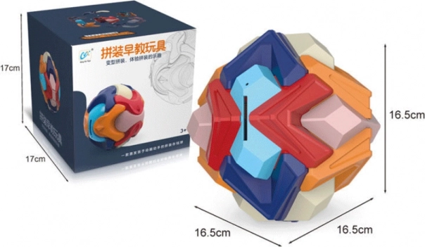 Sestavljiva 3D puzzle žoga hranilnik