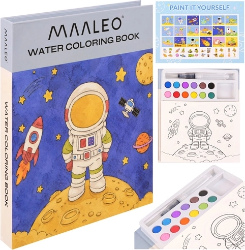 Watercolor Painting Book Astronaut Maaelo
