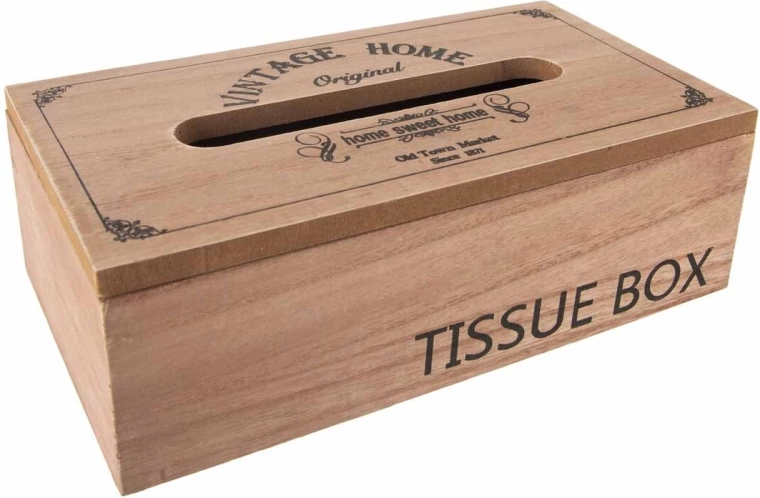 Rjav lesen box za papirnate robčke