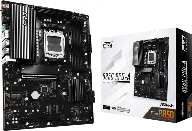 ASRock B850 PRO-A ATX osnovna plošča z podporo DDR5 in podnožjem AM5