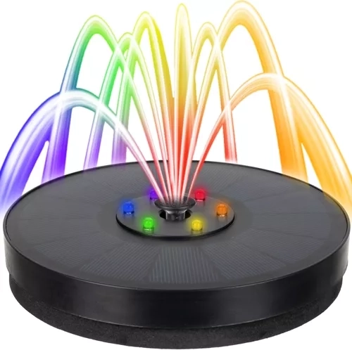 Impressive water column and RGB LED atmosphere