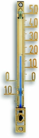 Zunanji analogni termometer TFA, plastičen, zlati, XS