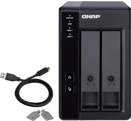 Dvorežna razširitvena RAID ohišje TR-002 z USB 3.1 Gen. 2