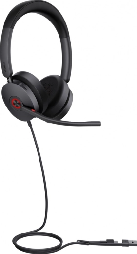 Yealink uh48 dvojni teams usb-c/a žični naglavni komplet z anc