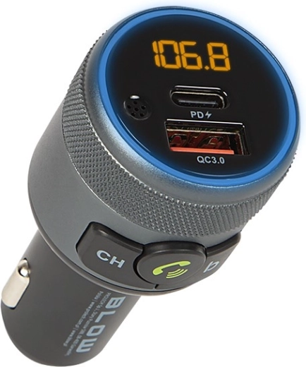 FM Bluetooth 5.1 oddajnik s prostoročnim telefoniranjem in hitrim polnjenjem QC 3.0 + PD 24 W