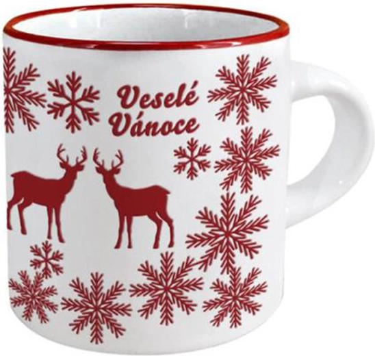 Keramična skodelica z motivom božičnega severnega jelena 120 ml TORO