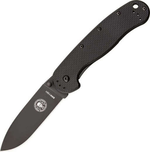 ESEE Avispa Black žepni nož 8,9 cm, v celoti črn, FRN