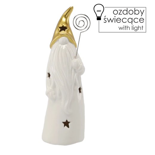 Svetleča keramika in zlata kapa