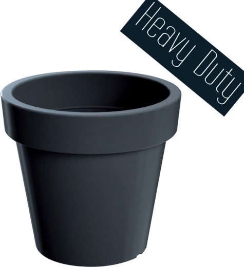 Cvetlični lonec Lexo Round 60 cm – antracit