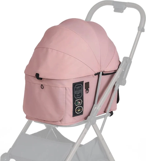 FIKAGO strehica in prevleka za voziček FTG2 mist pink