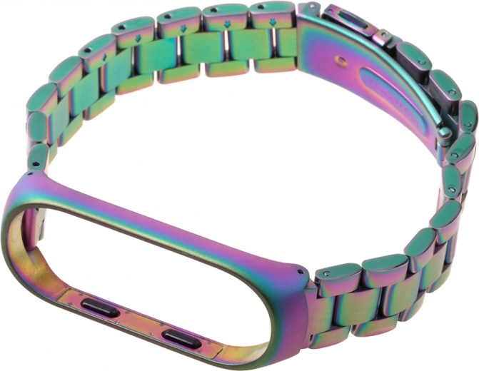 Premium stainless steel and rainbow effect