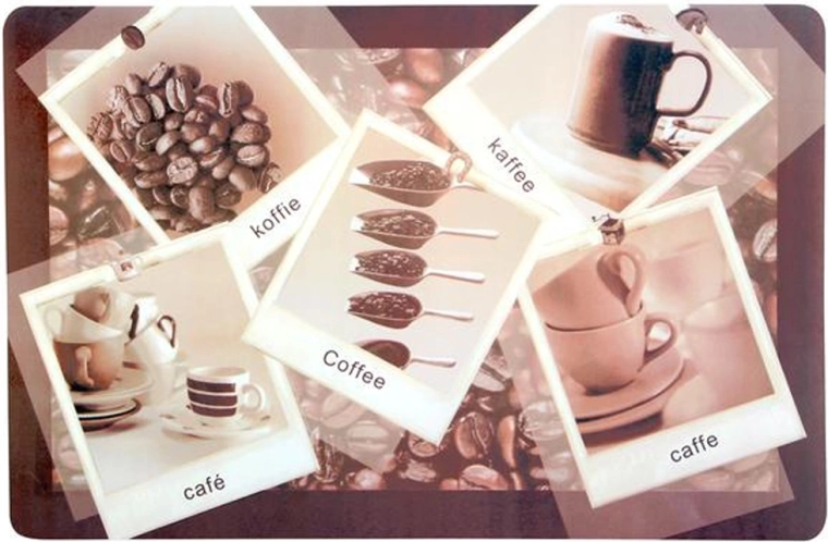 Plastični pogrinjek TORO z motivom kave 28 × 43 cm, mešanica motivov