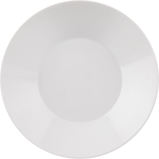 Globok porcelanast krožnik Mona z linijo 22 cm