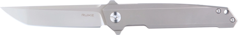 Ruike M126-TZ žepni nož 9 cm, siv titan, Bead Blasted